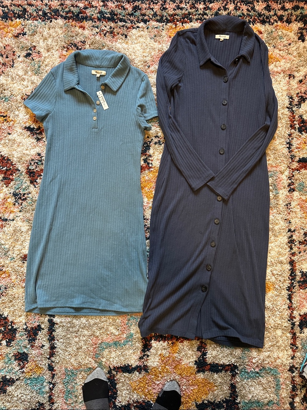 Madewell Ribbed Polo Dress Bundle